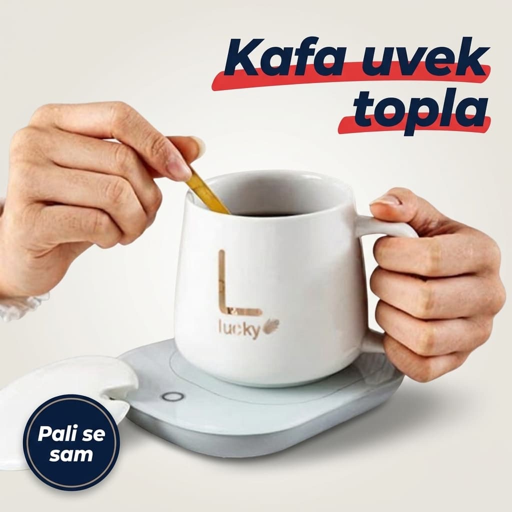 Ploča za grejanje napitaka + šolja