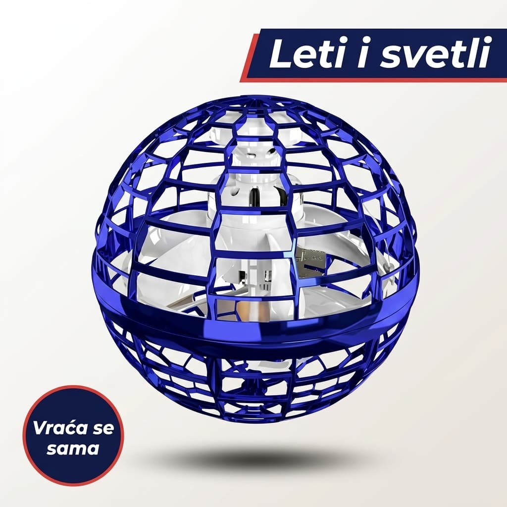 Leteća bumerang lopta koja svetli